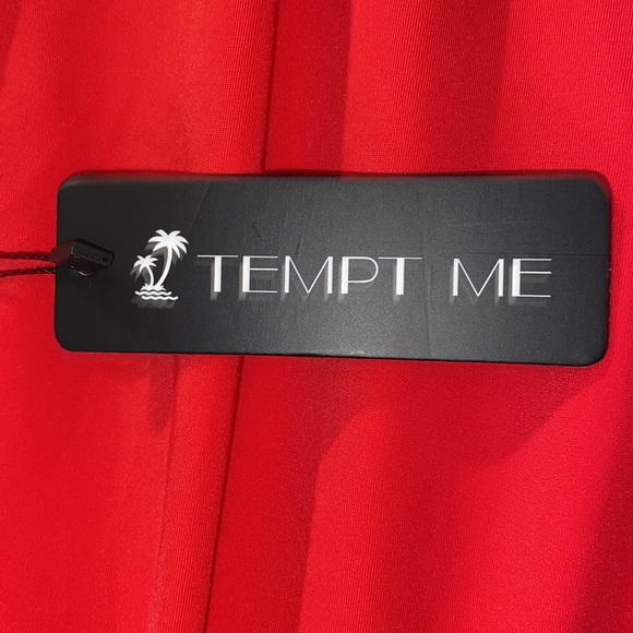 Tempt Me Ladies Sexy Cutout One Piece Tummy Control Halter Swimsuit Size Small - Picture 5 of 11